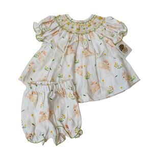 NWT Ruth and Ralph 24M Annabelle Bunny Bloomer Set
